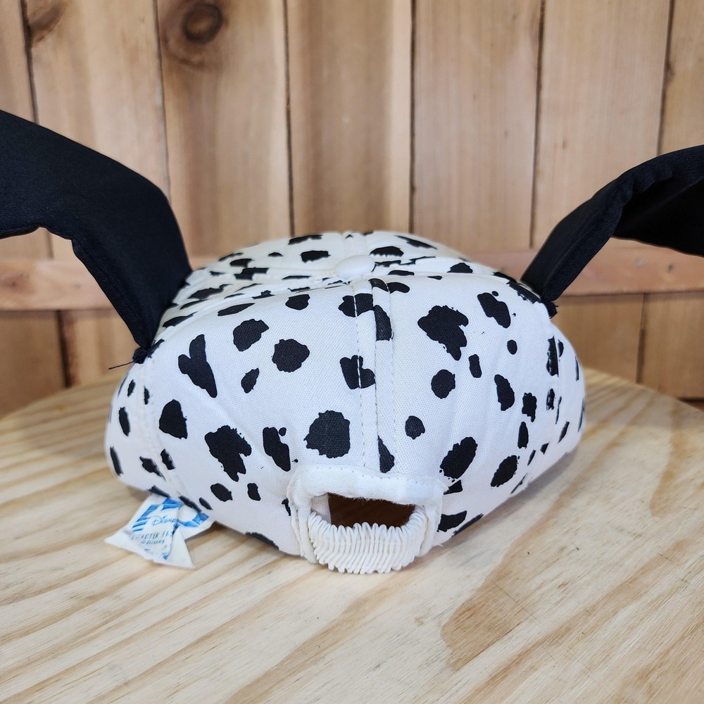 Vintage Disney 101 Dalmatians Hat Cap Fitted Boys One Size White Costume 90s - Picture 3 of 7